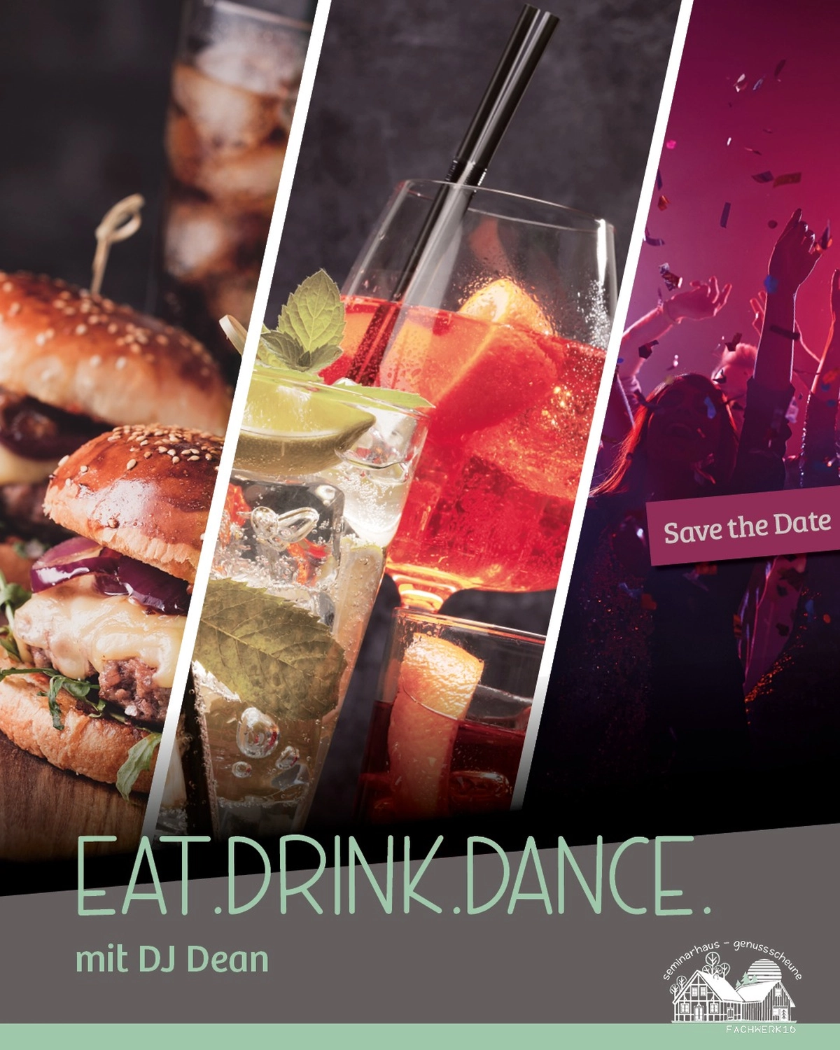 Fachwerk16, Seminarhaus, weiße Möbel Tisch und Hocker