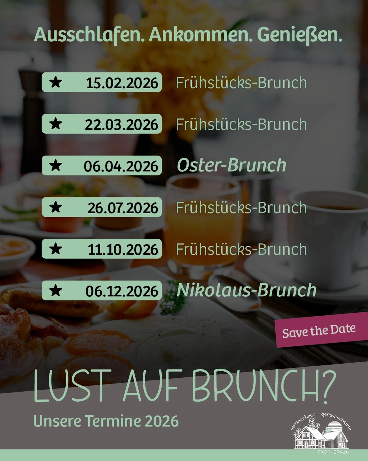 Fachwerk16, Seminarhaus, weiße Möbel Tisch und Hocker