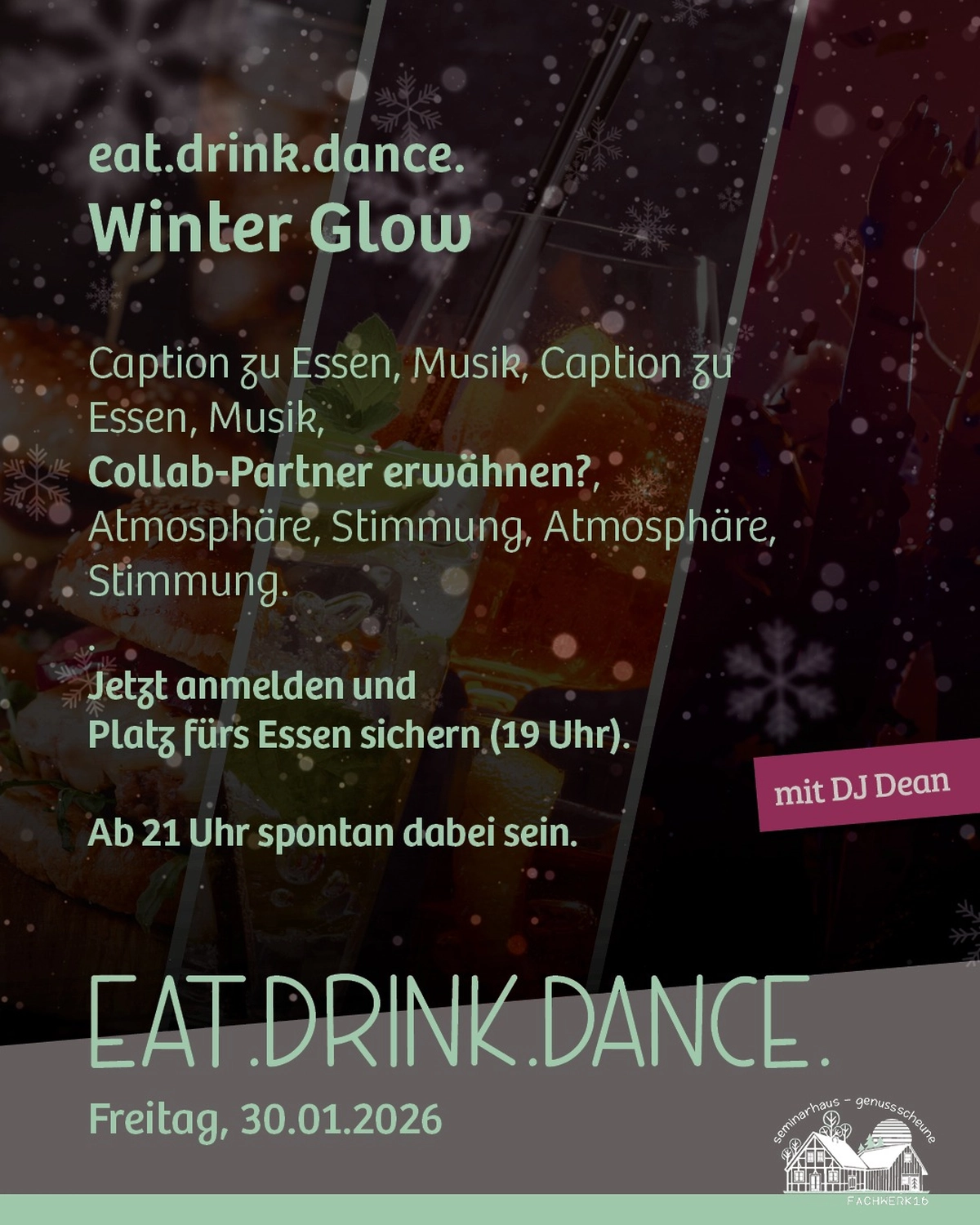 Fachwerk16, Seminarhaus, weiße Möbel Tisch und Hocker